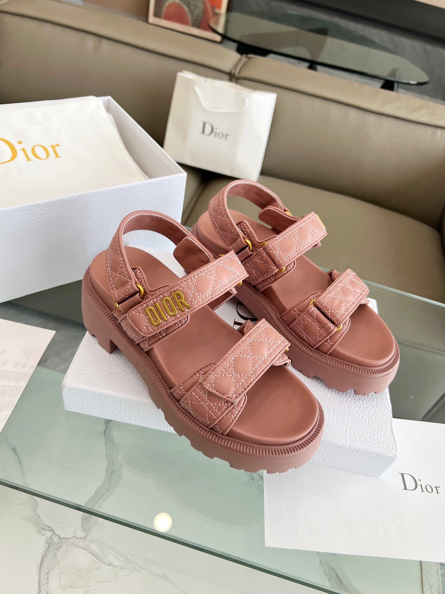 Dior Women Velcro Calssic Sandals