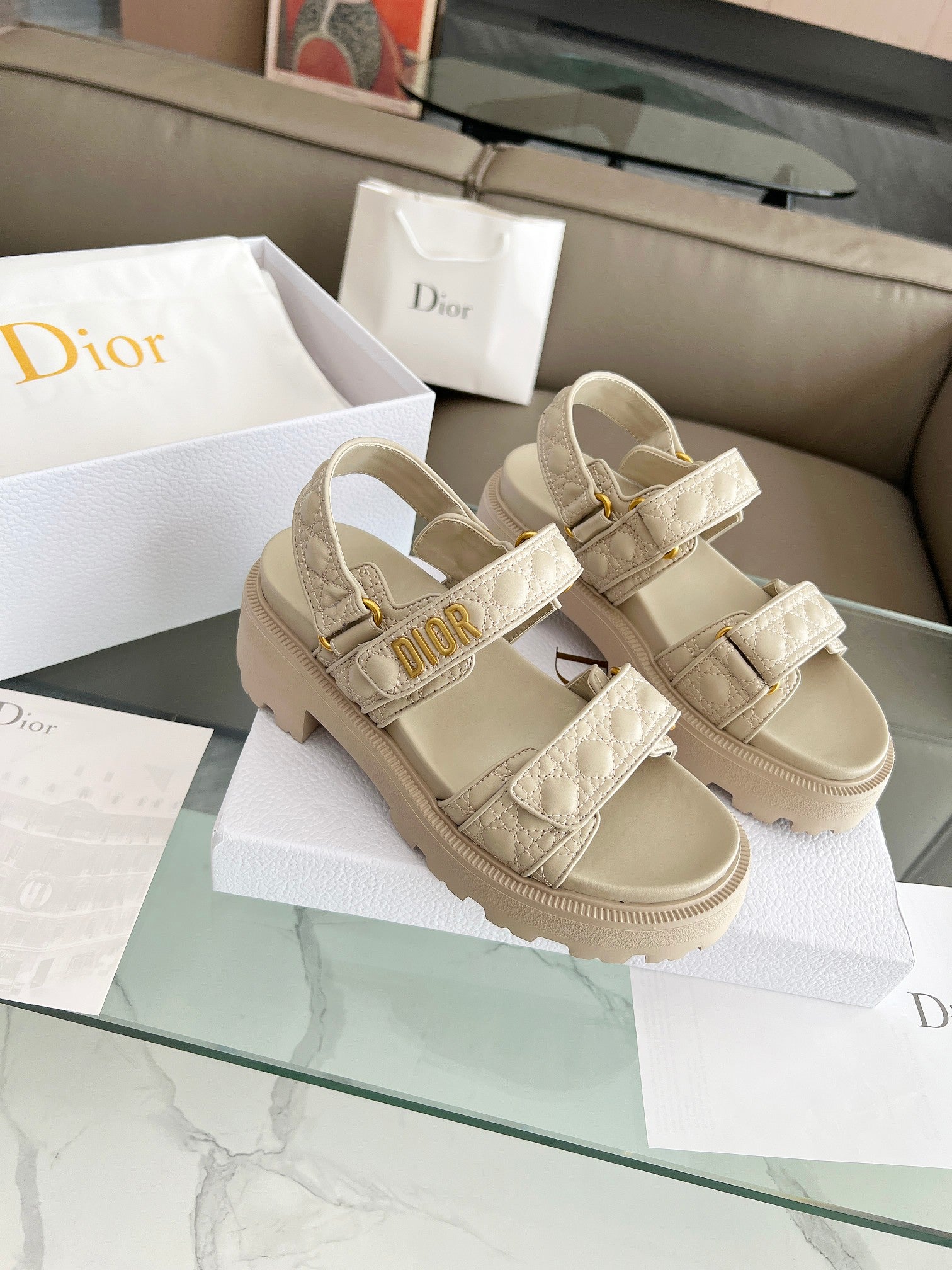 Dior Women Velcro Calssic Sandals