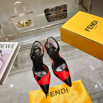 Fendi Women Slingback High Heeled Shoes