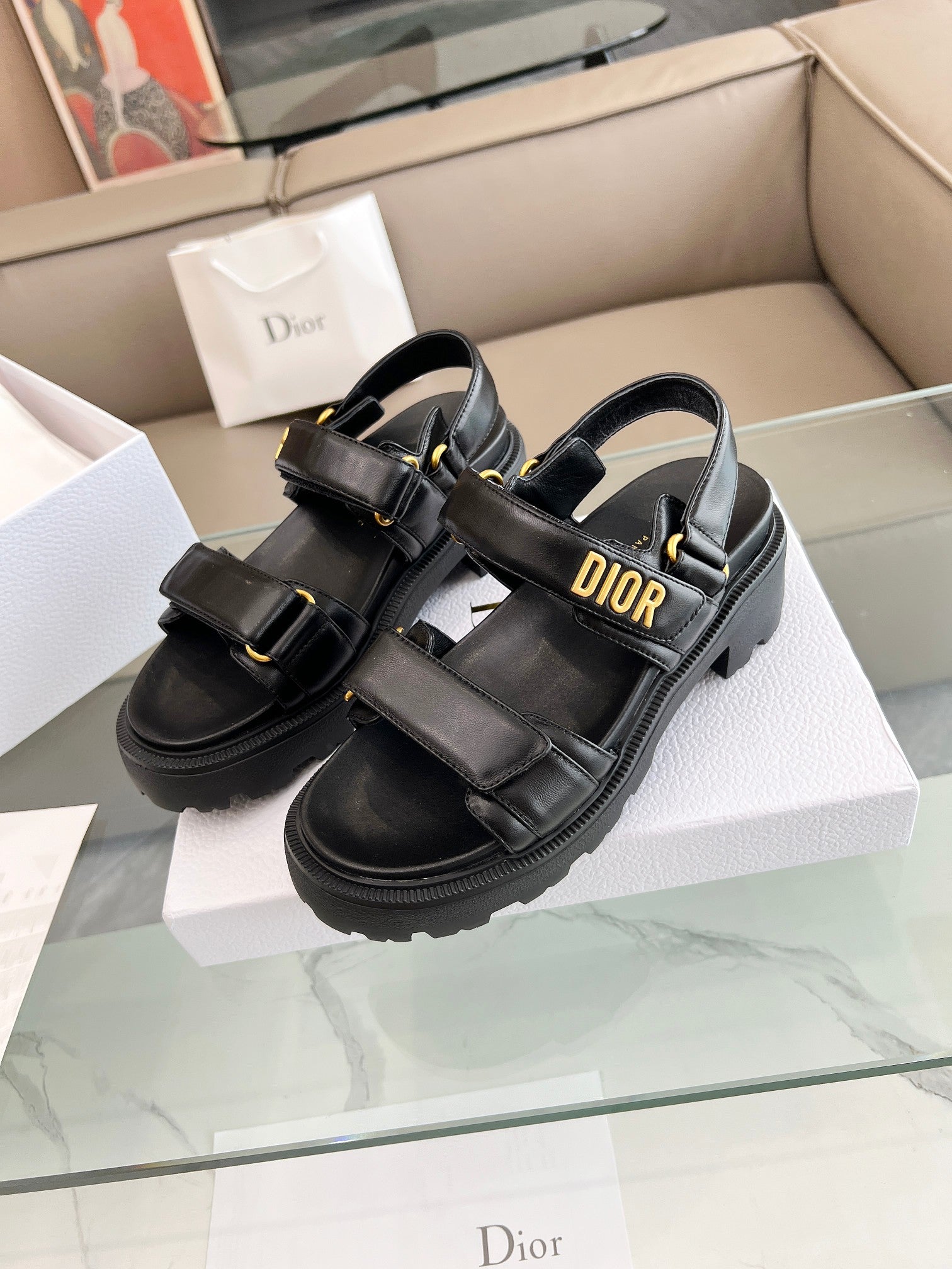 Dior Women Velcro Calssic Sandals