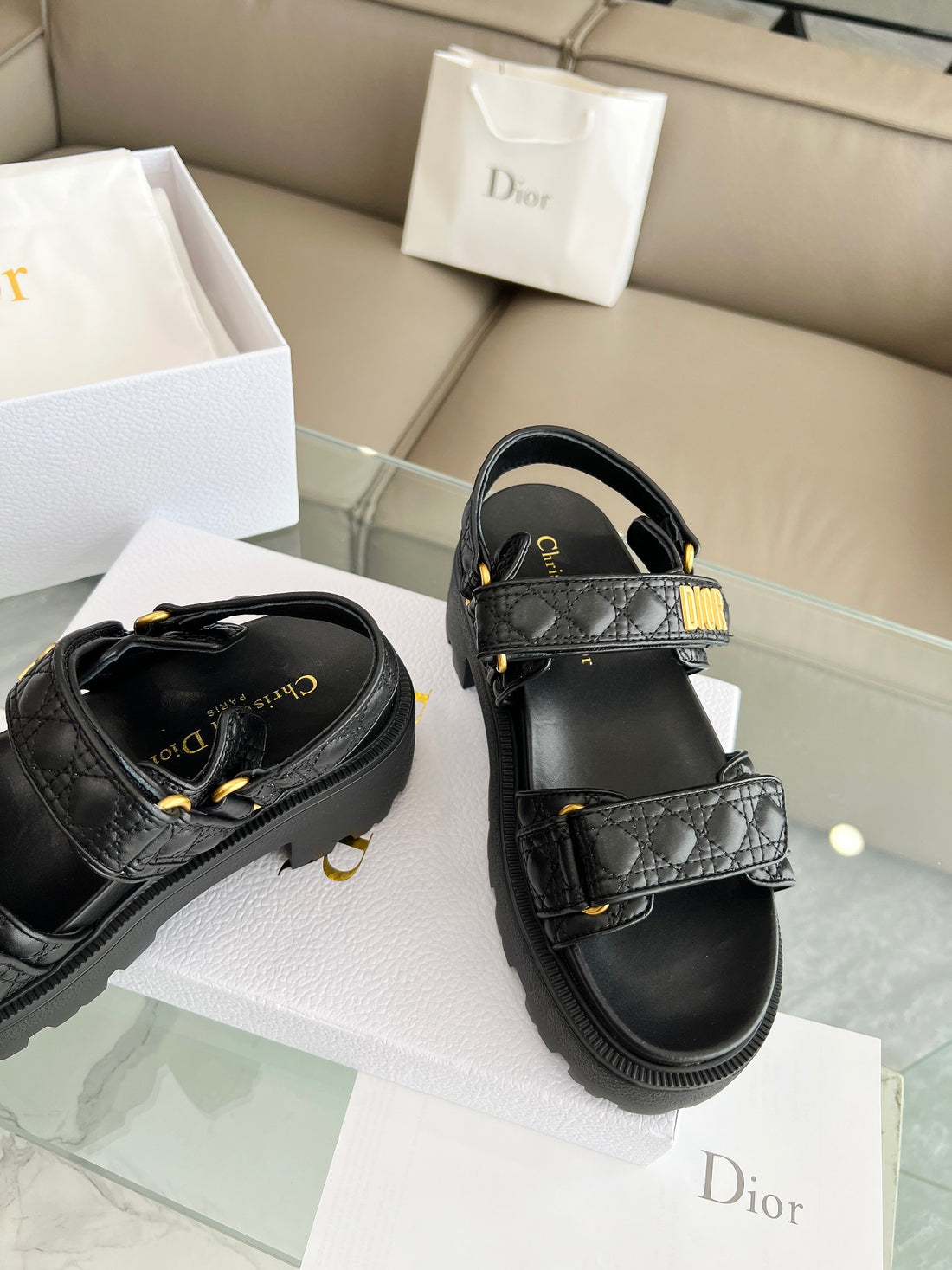 Dior Women Velcro Calssic Sandals