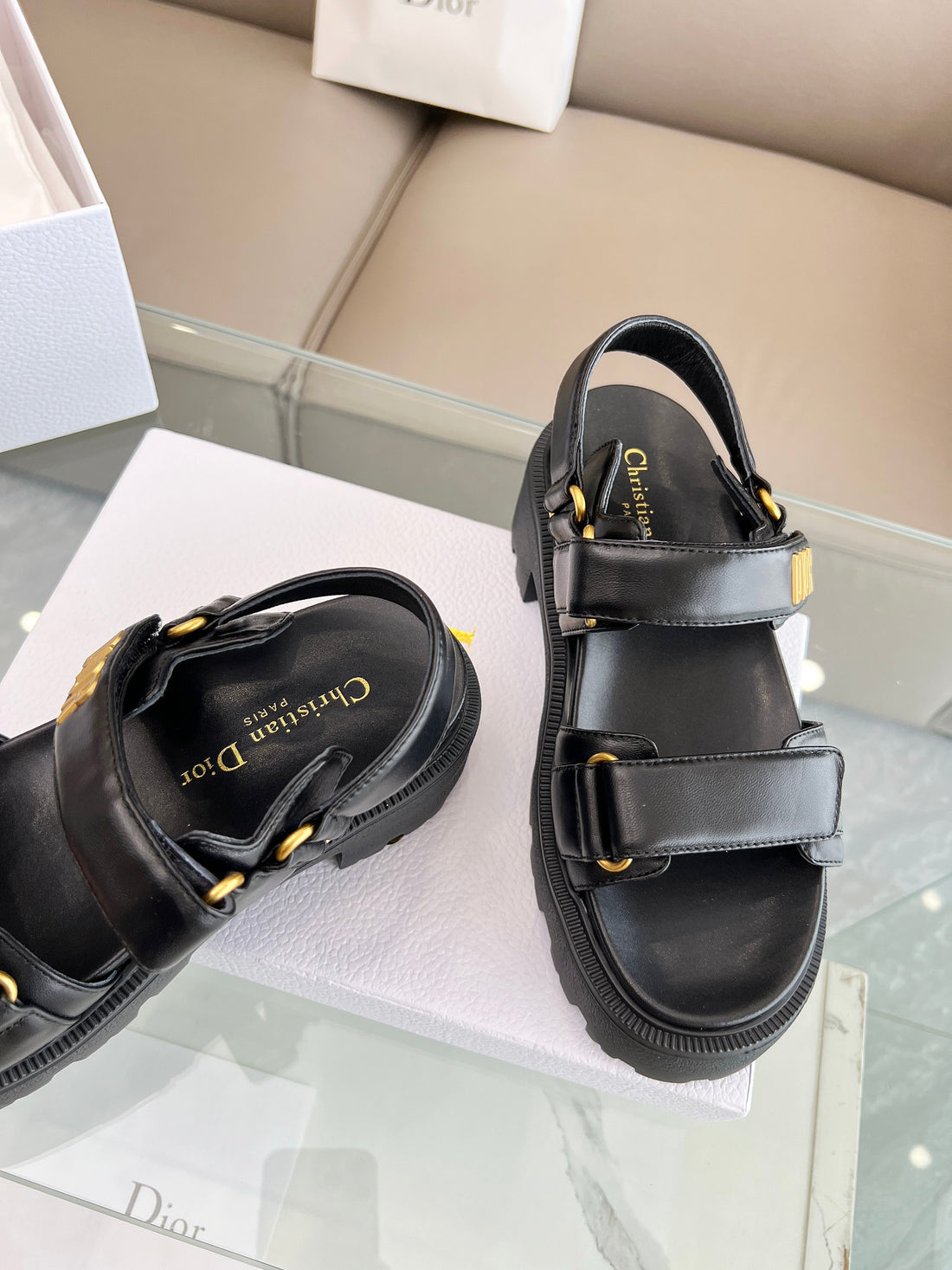 Dior Women Velcro Calssic Sandals