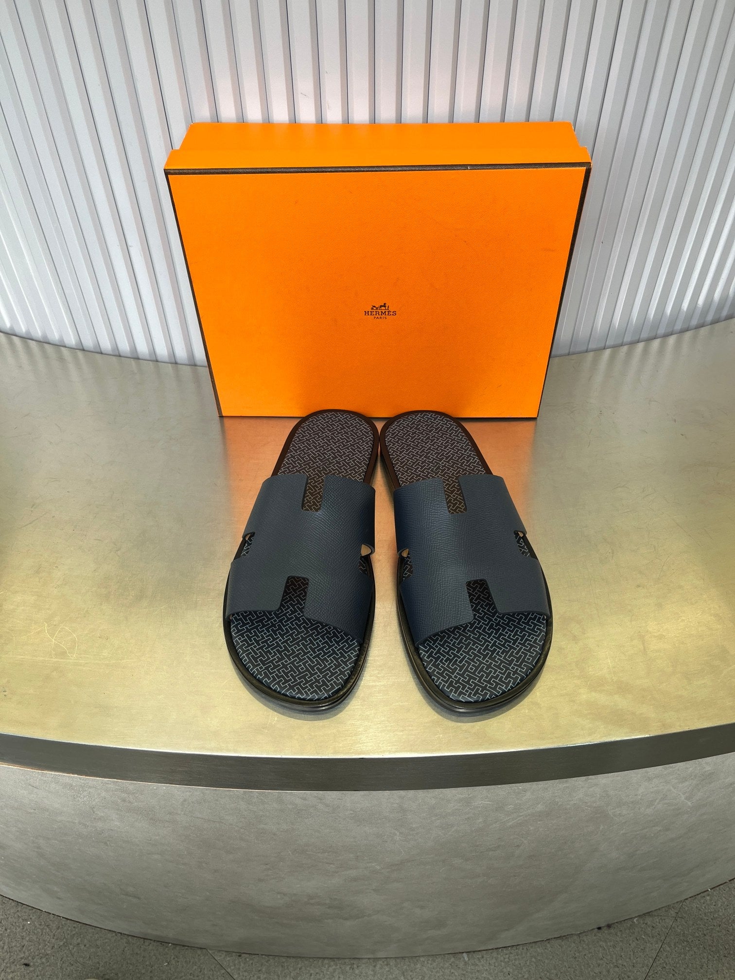 Hermes men's slippers